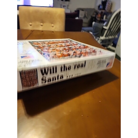 Vintage Christmas Puzzle Will The Real Santa? By Bill Bell 1000 Pieces US Jigsaw - Picture 6 of 8